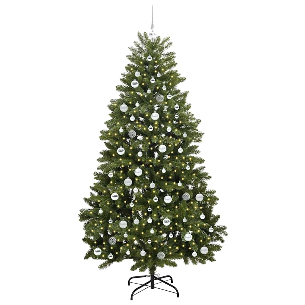 Artificial Christmas Tree 210 cm 300 LEDs Warm White Green