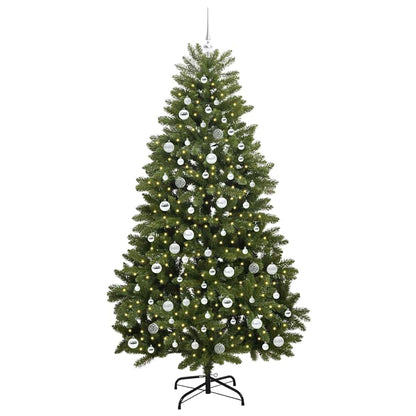 Artificial Christmas Tree 210 cm 300 LEDs Warm White Green