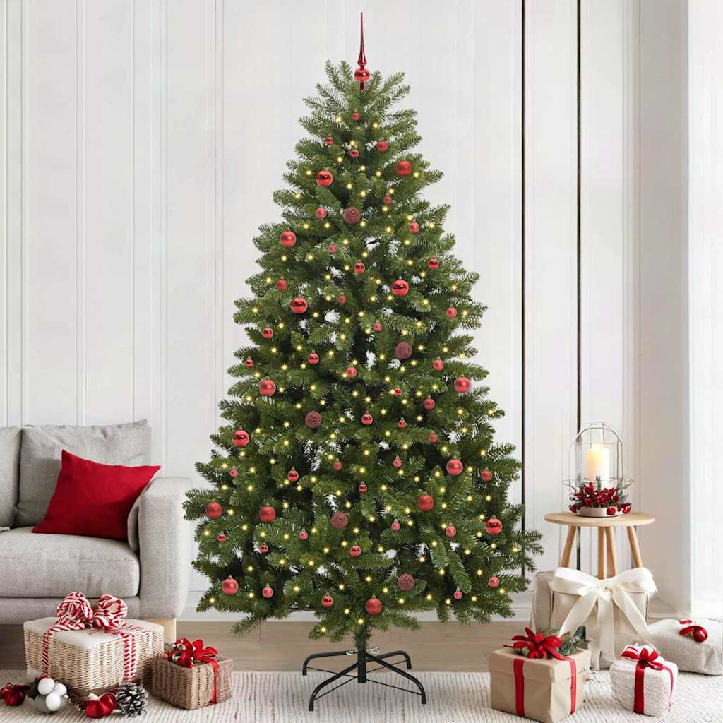 Artificial Christmas Tree 240 cm 300 LEDs Warm White Green