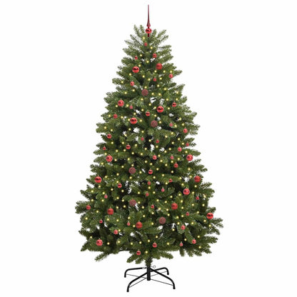 Artificial Christmas Tree 240 cm 300 LEDs Warm White Green