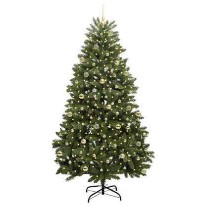 Artificial Christmas Tree 240 cm 300 LEDs Warm White Green