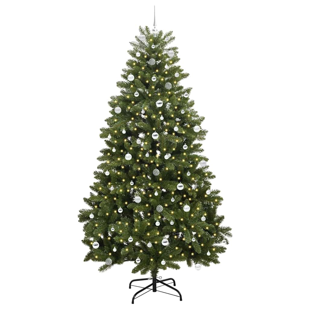 Artificial Christmas Tree 240 cm 300 LEDs Warm White Green