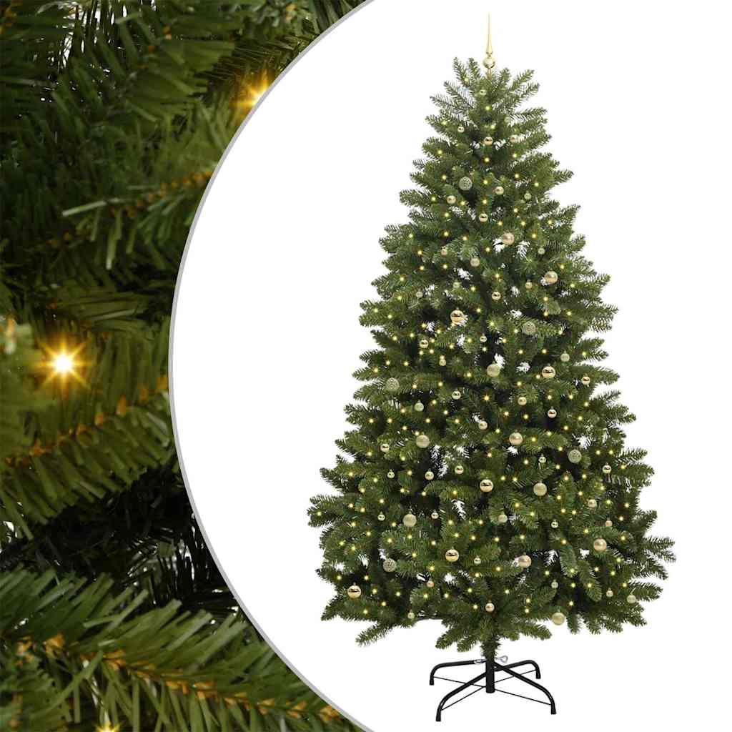 Artificial Christmas Tree 270 cm 300 LEDs Warm White Green
