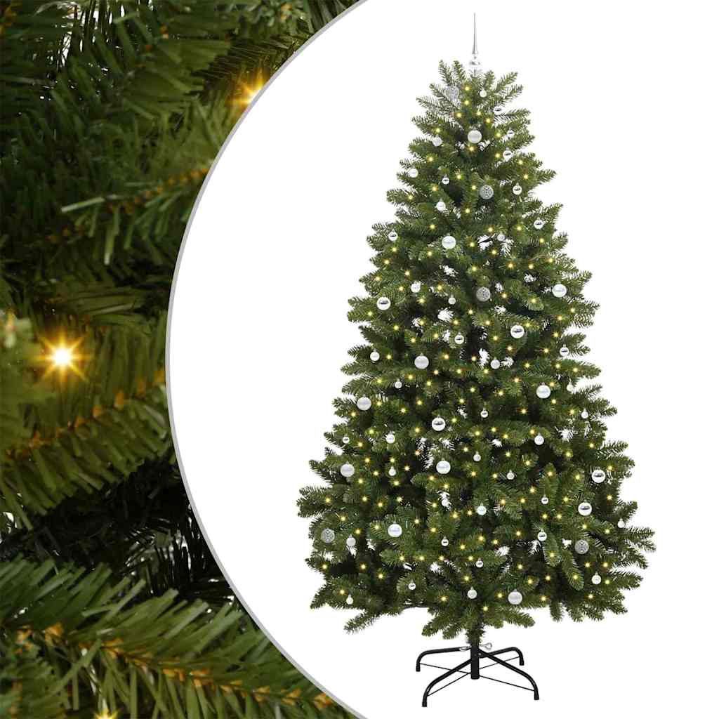Artificial Christmas Tree 300 cm 300 LEDs Warm White Green