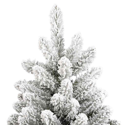 Artificial Christmas Tree Green and White 300 cm PVC and Metal