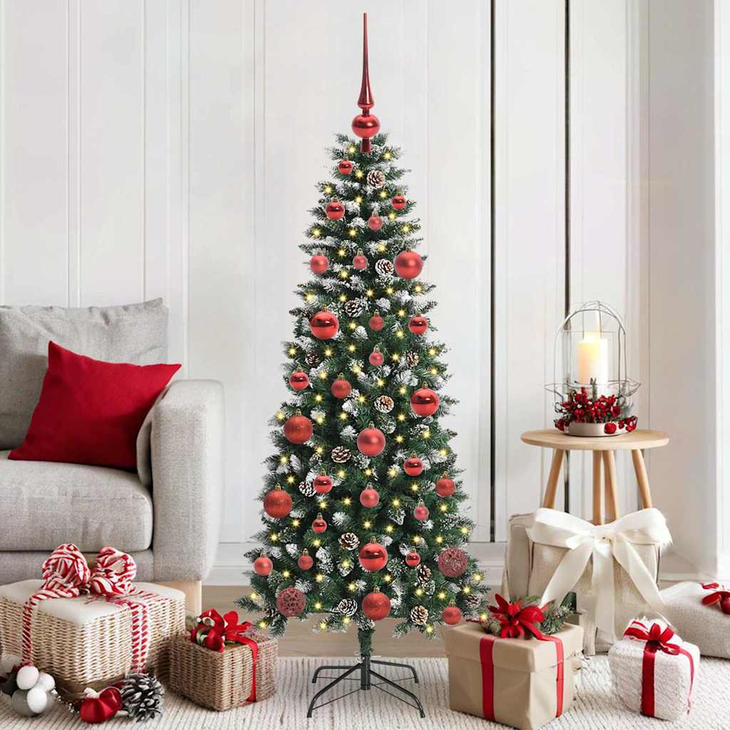 Artificial Christmas Tree with 150 LEDs with Stand Green 150 cm
