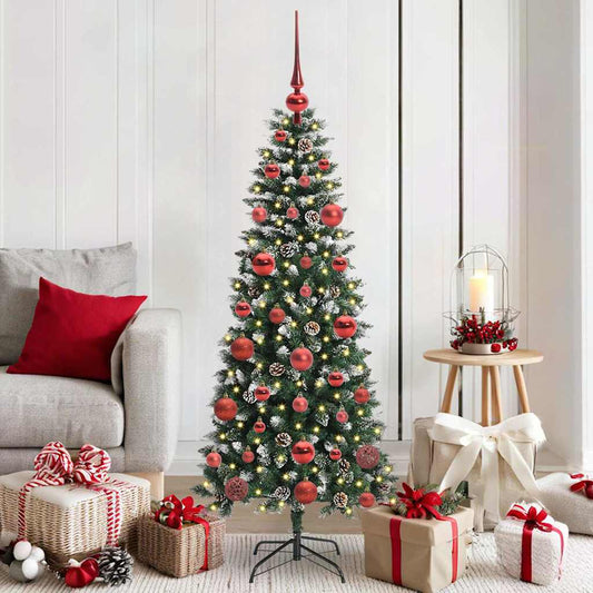 Artificial Christmas Tree with 150 LEDs with Stand Green 150 cm