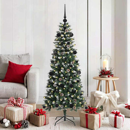 Artificial Christmas Tree with 150 LEDs with Stand Green 150 cm