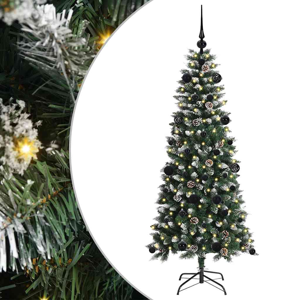 Artificial Christmas Tree with 150 LEDs with Stand Green 150 cm