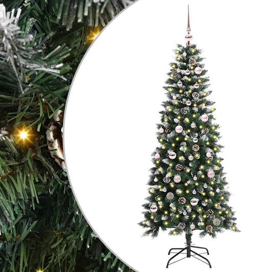 Artificial Christmas Tree with 150 LEDs with Stand Green 150 cm