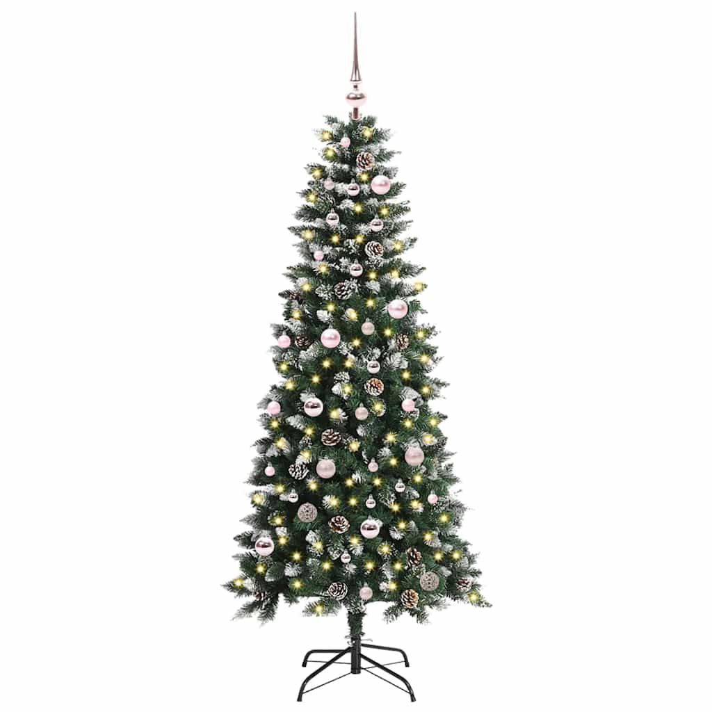 Artificial Christmas Tree with 150 LEDs with Stand Green 150 cm