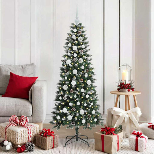 Artificial Christmas Tree with 150 LEDs with Stand Green 150 cm