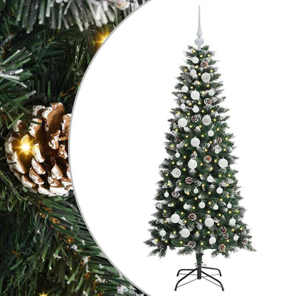 Artificial Christmas Tree with 150 LEDs with Stand Green 150 cm