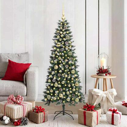 Artificial Christmas Tree with 150 LEDs with Stand Green 150 cm