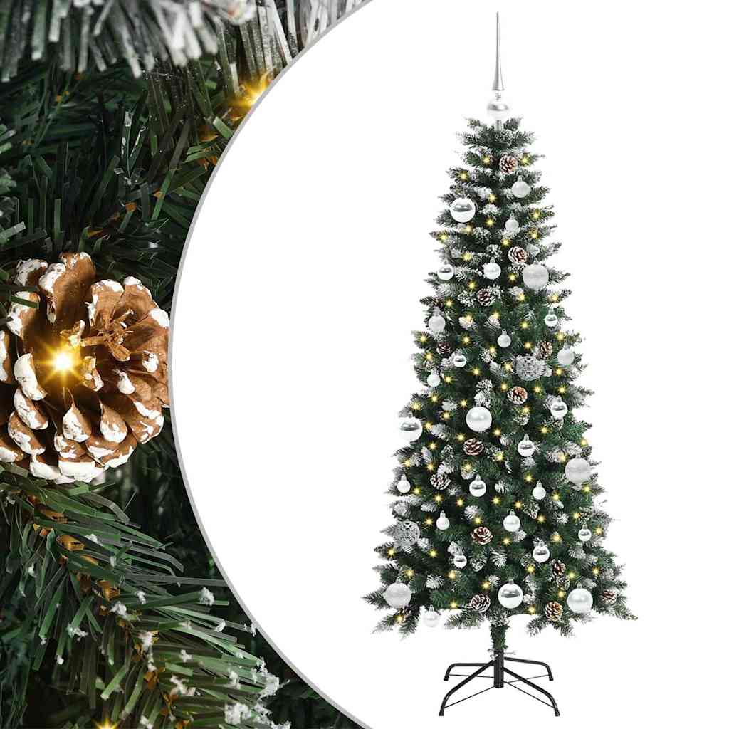 Artificial Christmas Tree with 150 LEDs with Stand Green 150 cm
