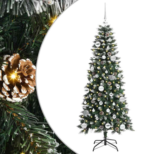 Artificial Christmas Tree with 150 LEDs with Stand Green 150 cm