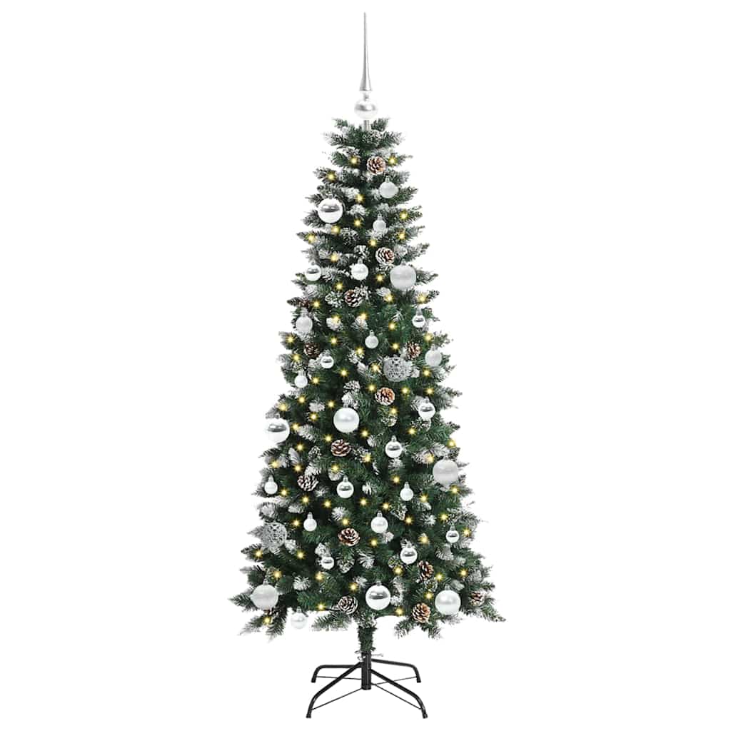 Artificial Christmas Tree with 150 LEDs with Stand Green 150 cm