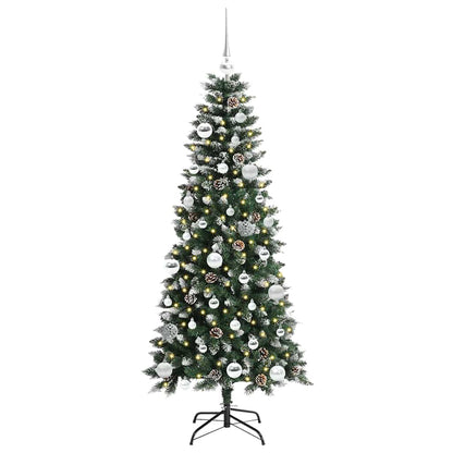 Artificial Christmas Tree with 150 LEDs with Stand Green 150 cm
