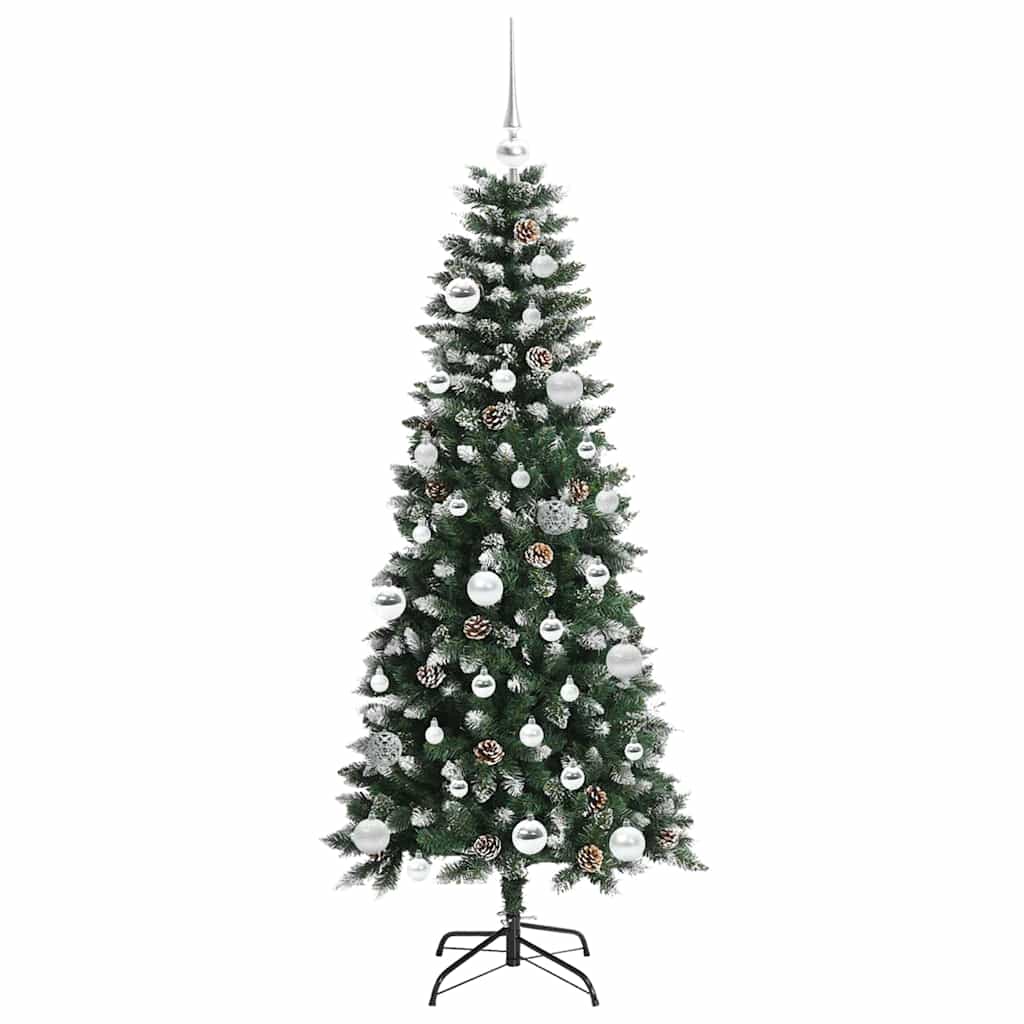 Artificial Christmas Tree with 150 LEDs with Stand Green 150 cm