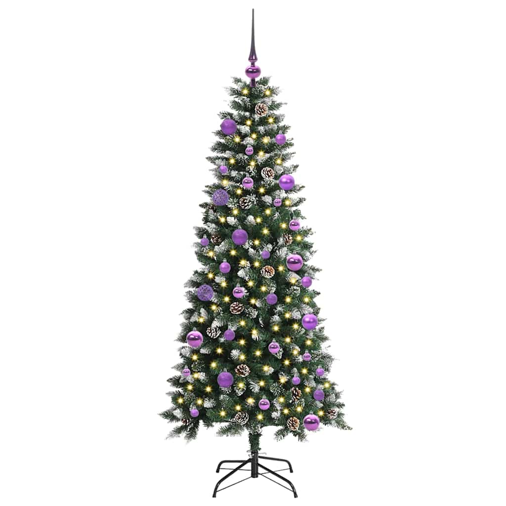 Artificial Christmas Tree with 150 LEDs with Stand Green 150 cm