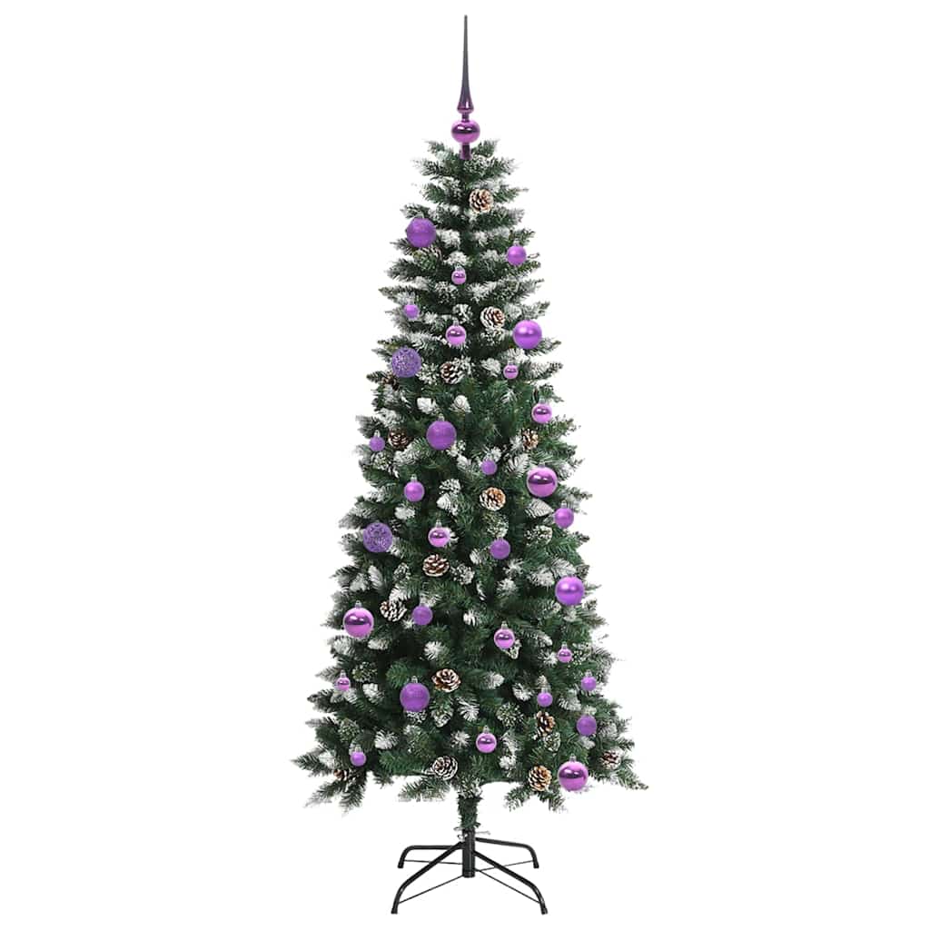 Artificial Christmas Tree with 150 LEDs with Stand Green 150 cm
