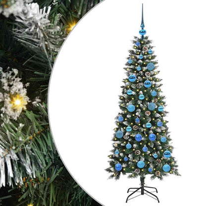 Artificial Christmas Tree with 150 LEDs with Stand Green 150 cm
