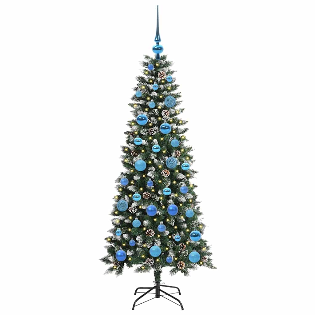 Artificial Christmas Tree with 150 LEDs with Stand Green 150 cm