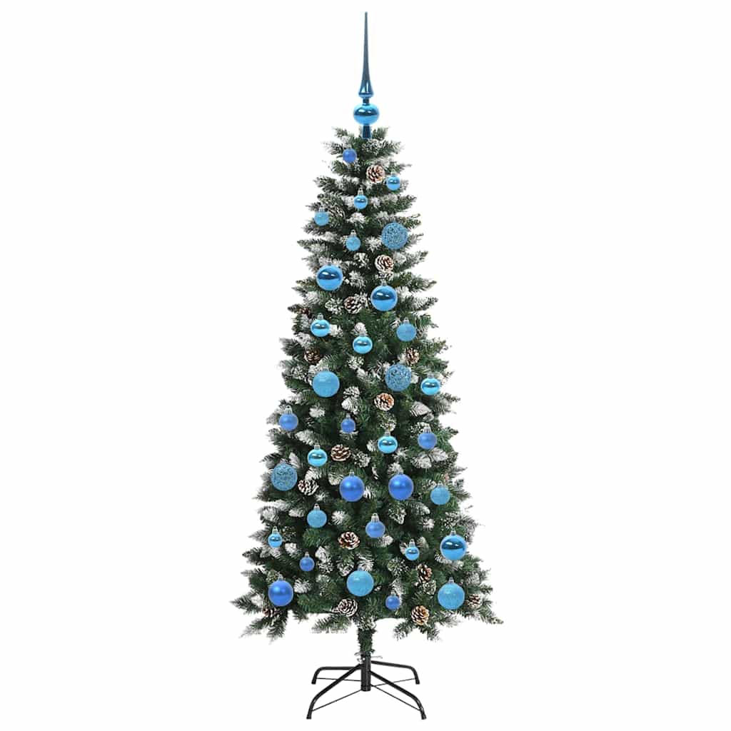 Artificial Christmas Tree with 150 LEDs with Stand Green 150 cm