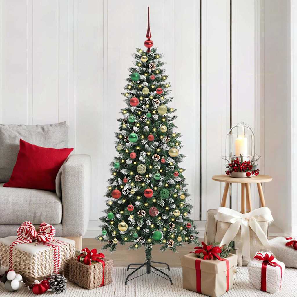 Artificial Christmas Tree with 150 LEDs with Stand Green 150 cm