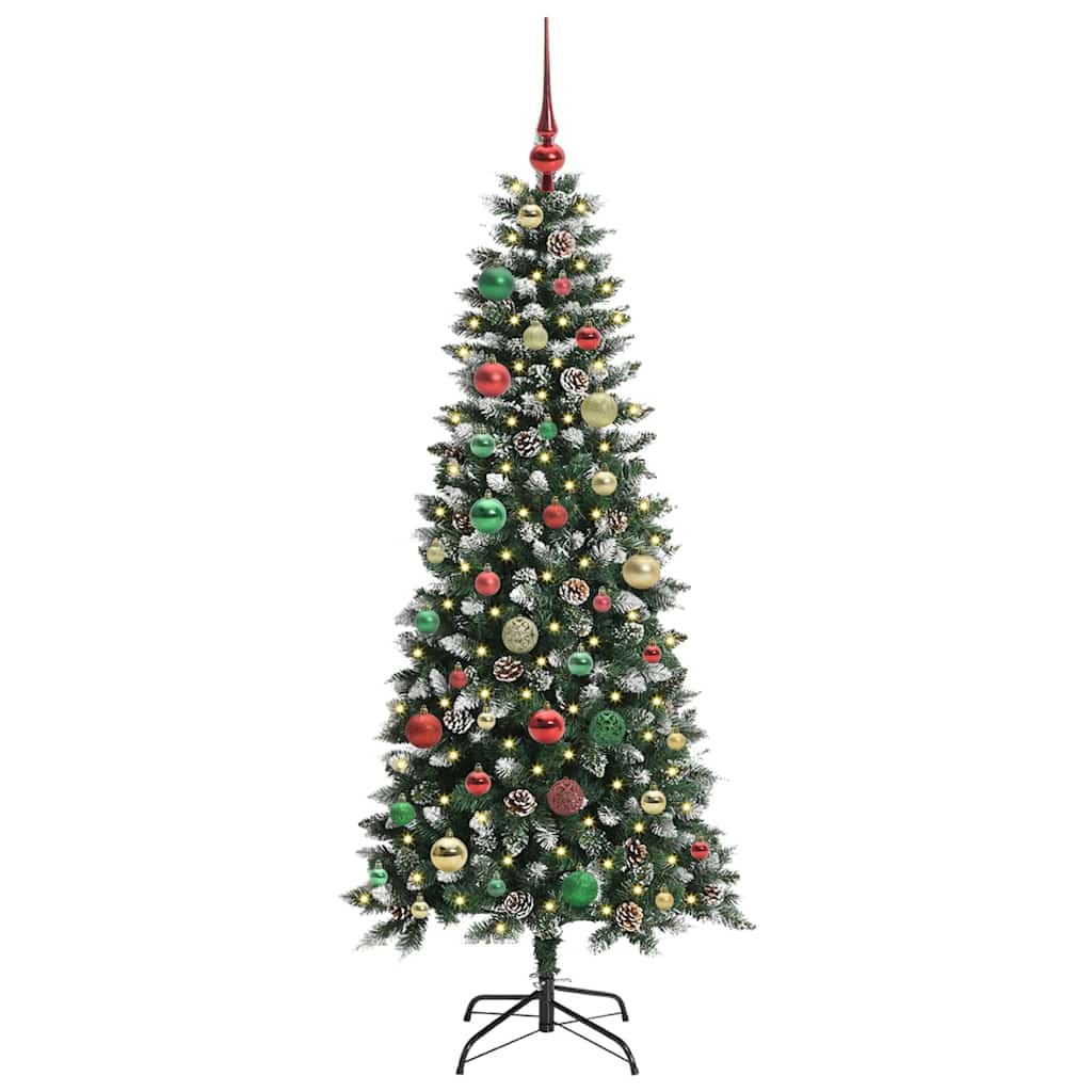 Artificial Christmas Tree with 150 LEDs with Stand Green 150 cm