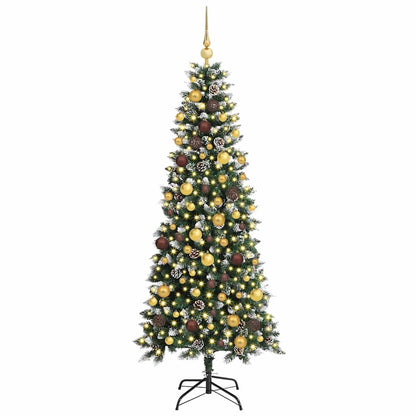 Artificial Christmas Tree with 300 LEDs with Stand Green 180 cm