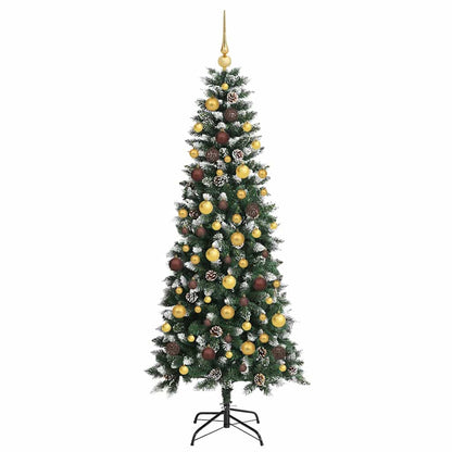 Artificial Christmas Tree with 300 LEDs with Stand Green 180 cm