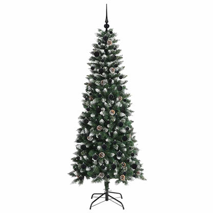 Artificial Christmas Tree with 300 LEDs with Stand Green 180 cm