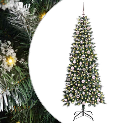 Artificial Christmas Tree with 300 LEDs with Stand Green 180 cm