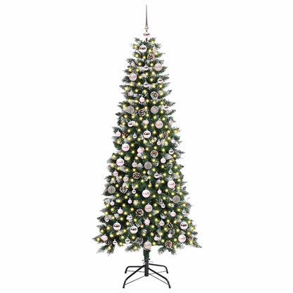 Artificial Christmas Tree with 300 LEDs with Stand Green 180 cm