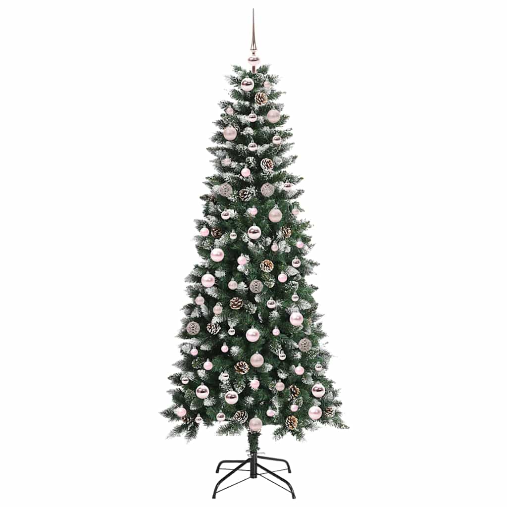 Artificial Christmas Tree with 300 LEDs with Stand Green 180 cm