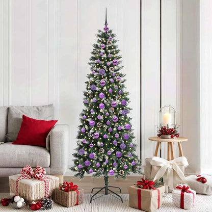Artificial Christmas Tree with 300 LEDs with Stand Green 180 cm