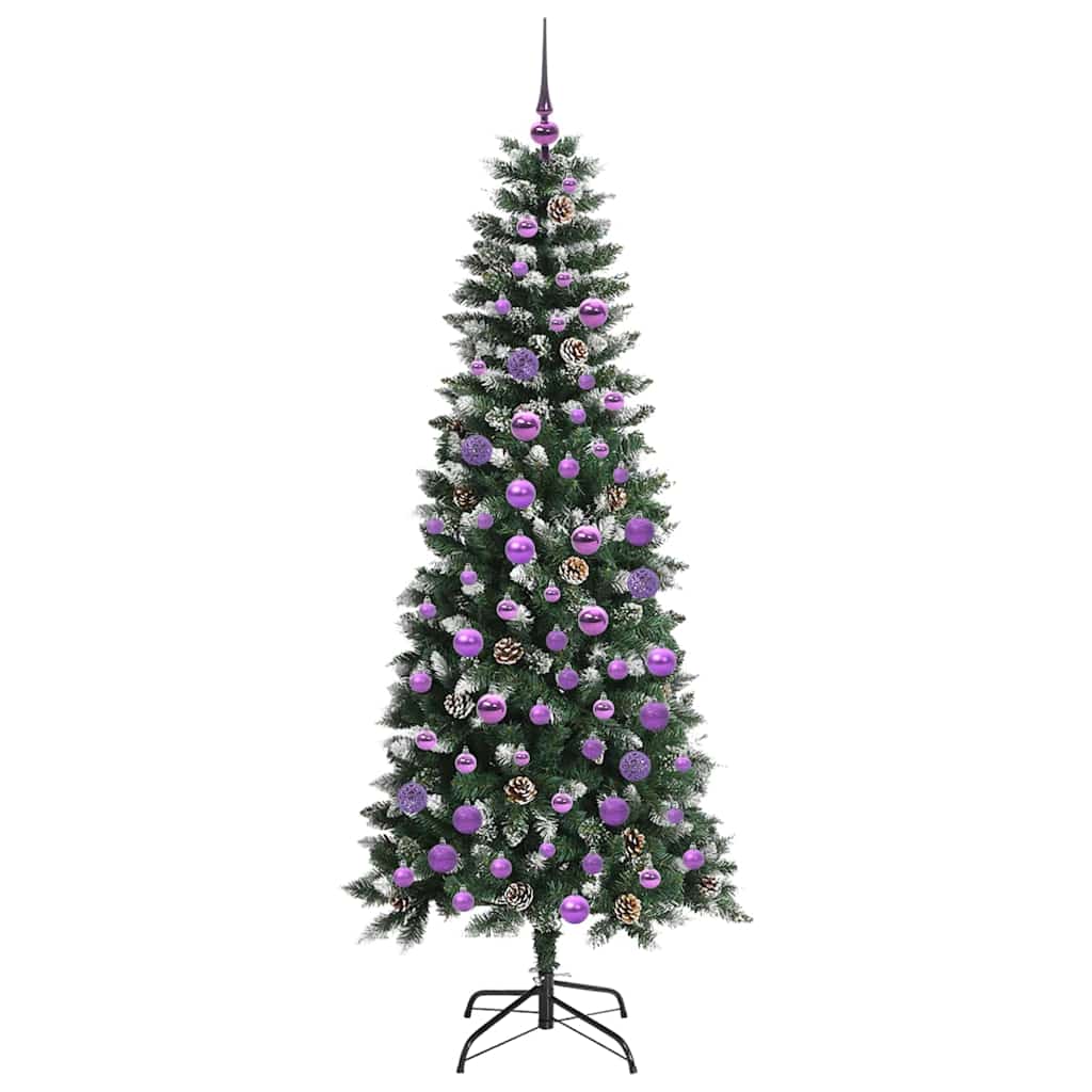 Artificial Christmas Tree with 300 LEDs with Stand Green 180 cm
