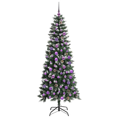 Artificial Christmas Tree with 300 LEDs with Stand Green 180 cm