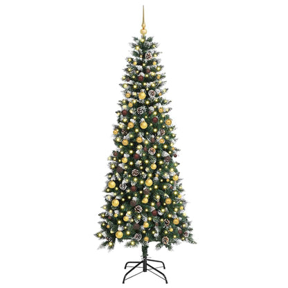 Artificial Christmas Tree with 300 LEDs with Stand Green 210 cm