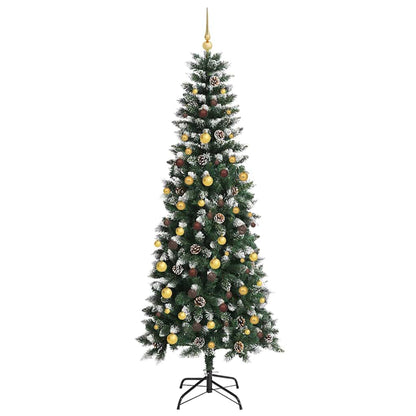 Artificial Christmas Tree with 300 LEDs with Stand Green 210 cm