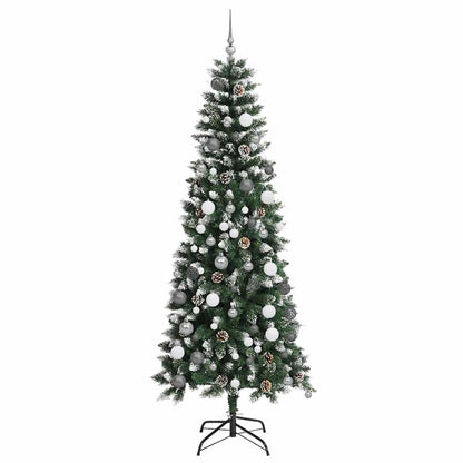 Artificial Christmas Tree with 300 LEDs with Stand Green 210 cm