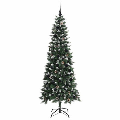 Artificial Christmas Tree with 300 LEDs with Stand Green 210 cm