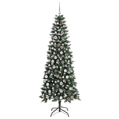 Artificial Christmas Tree with 300 LEDs with Stand Green 210 cm