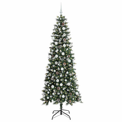 Artificial Christmas Tree with 300 LEDs with Stand Green 210 cm