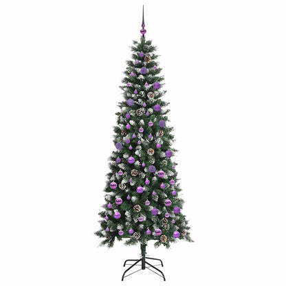 Artificial Christmas Tree with 300 LEDs with Stand Green 210 cm