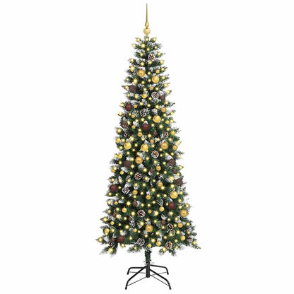 Artificial Christmas Tree with 300 LEDs with Stand Green 240 cm