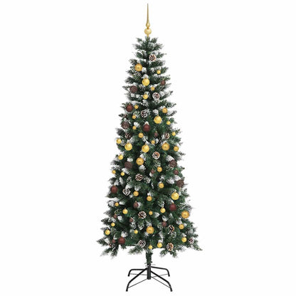 Artificial Christmas Tree with 300 LEDs with Stand Green 240 cm