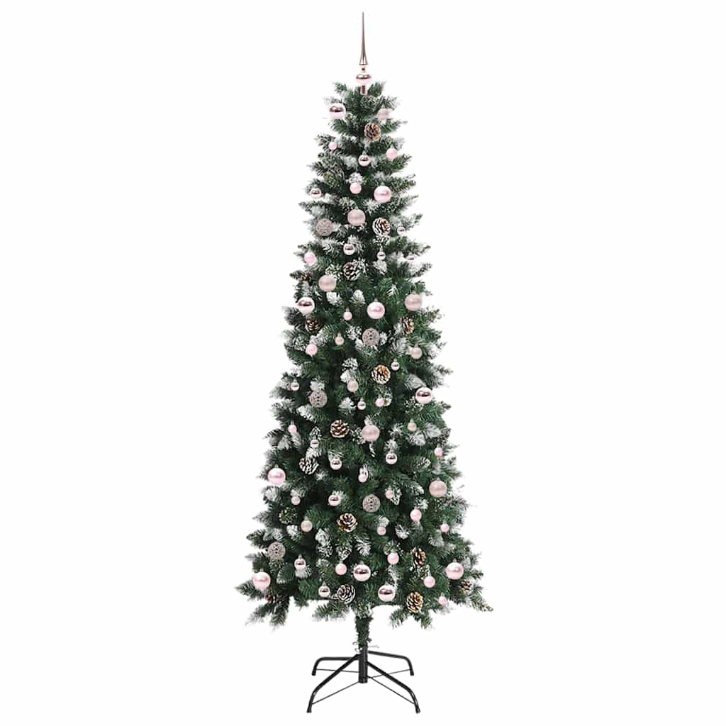 Artificial Christmas Tree with 300 LEDs with Stand Green 240 cm