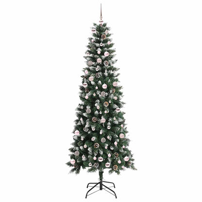 Artificial Christmas Tree with 300 LEDs with Stand Green 240 cm